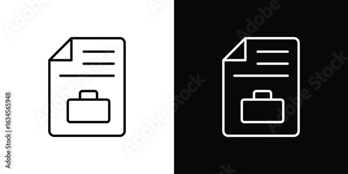 Job description icon art Illustrations. premium line icons