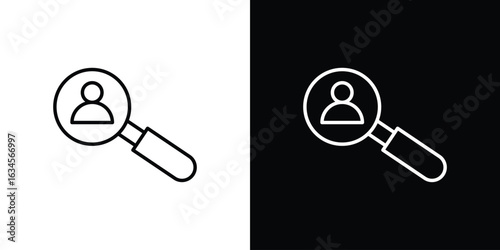 Hiring icon art Illustrations. premium line icons