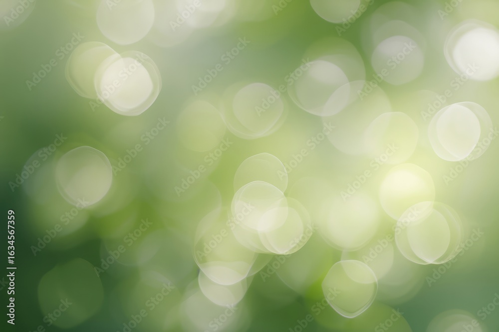 Fototapeta premium spring light green blur background, glowing blurred design, summer background for design wallpaper