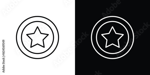 Earn point icon art Illustrations. premium line icons