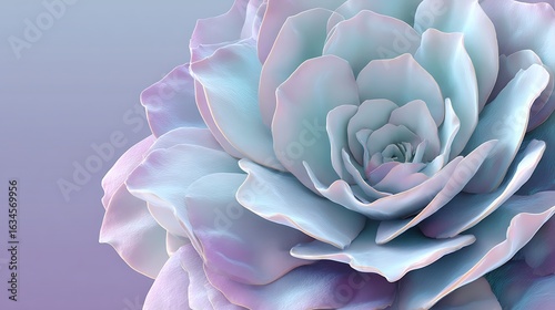 Wallpaper Mural Pastel echeveria succulent with a soft, dreamy aesthetic Torontodigital.ca