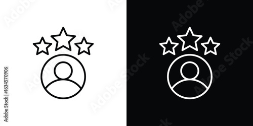 Customer experience icon art Illustrations. premium line icons