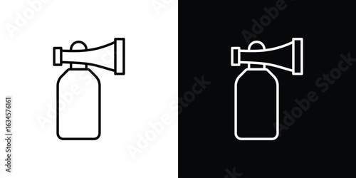 Air horn icon art Illustrations. premium line icons