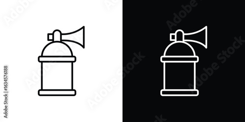 Air horn icon art Illustrations. premium line icons