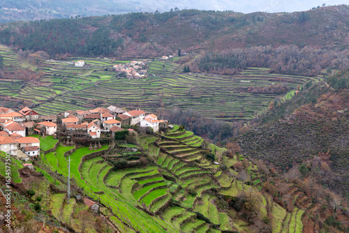 Photos A stunning view of the terraced fields in Sistelo, Portugal, a unique and rural