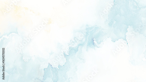 Blue marble texture background. Abstract watercolor or alcohol ink art blue white background with crackers. Pastel blue marble background.