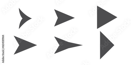 Free Download Arrow icon set cursor arrow up down and symbol icons. Modern simple solid arrows collection web design, mobile apps, interface minimal flat. Vector - GFXLoad