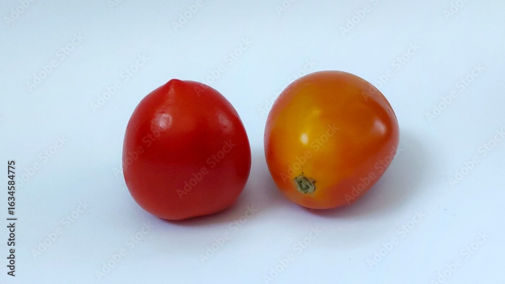 Tomato isolated. Tomato on white background. Healthy tomatoes ready to eat Tomato isolated. Tomato on white background. Healthy tomatoes ready to eat