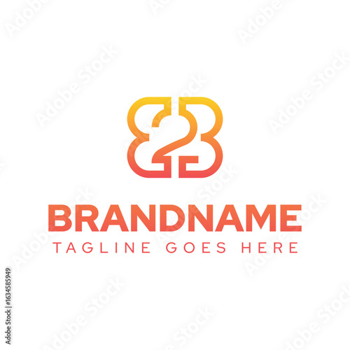 Letters B2B or E2B Monogram Line Logo, symbolizing connection, professionalism, and modern business solutions