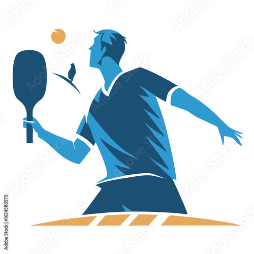 Tennis player isolated on a white background tennis player sports player vector 