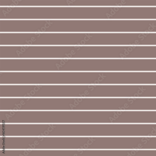 Mocha and Ivory Medium Horizontal Stripe Vector Design