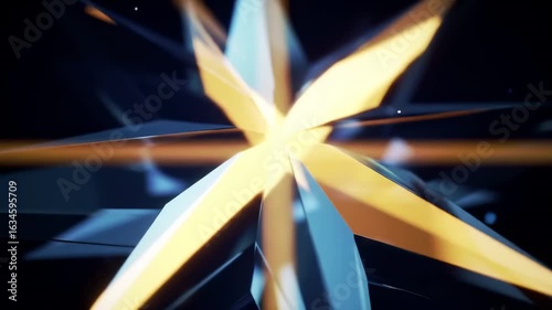 Abstract geometric starburst design
