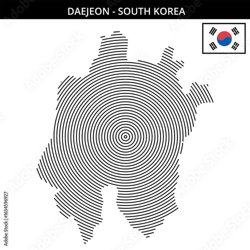 Daejeon in South Korea  a fascinating map design