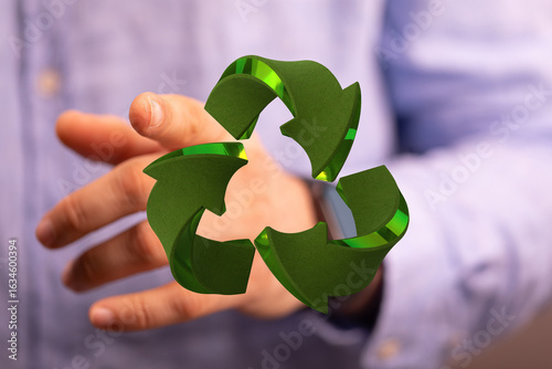 Image of a person holding a...