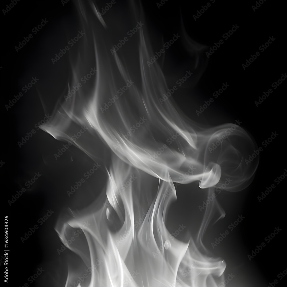 Fototapeta premium Generative AI, Abstract background image of cold flames 