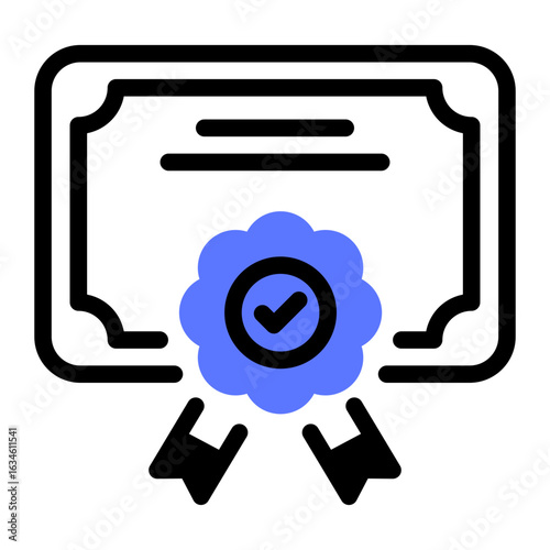 This Certificate icon is suitable for College, School, Education, etc.