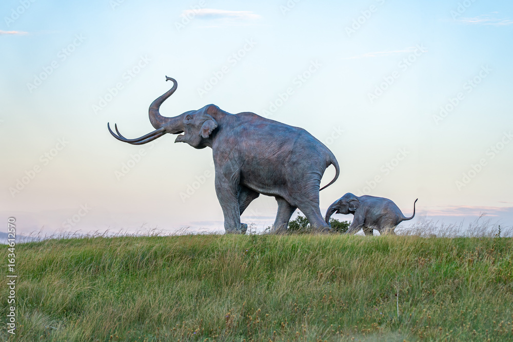Fototapeta premium Mammoth Statue in Lubbock, Texas