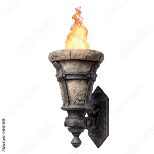 Wall-Mounted Fire Torch