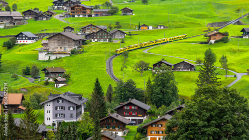 Grindelwald is a picturesque alpine village in Switzerland nestled at the foot of the Eiger mountain.
