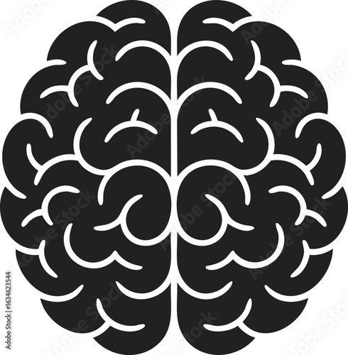 Brain, human brain illustration, neuro imagery, cerebral art, thought symbol, mental health design, cognitive science graphic, learning and memory visual
