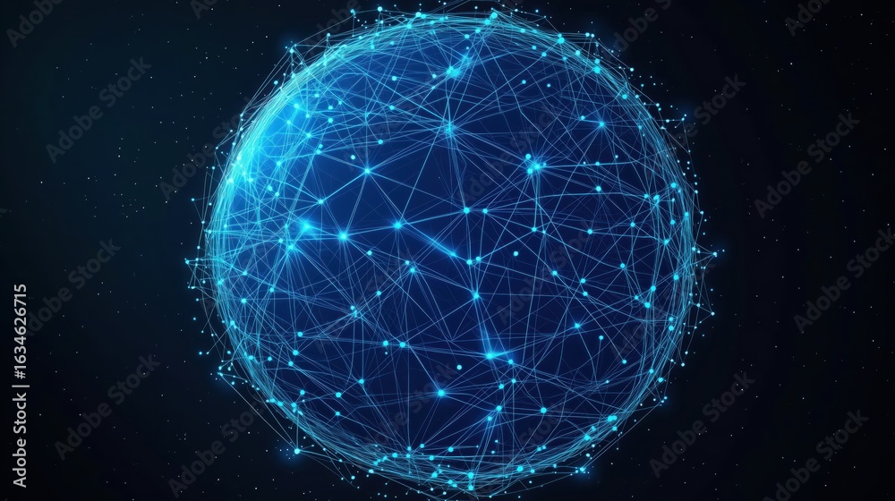 Obraz premium Global Network Connection