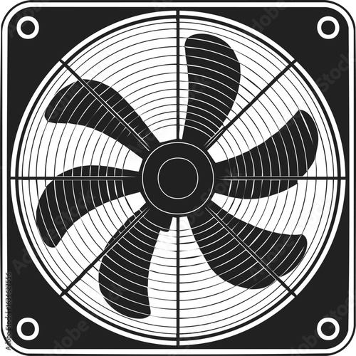 Cooling fan, ventilation device, air circulator, home appliance for indoor climate control, engineered for airflow efficiency