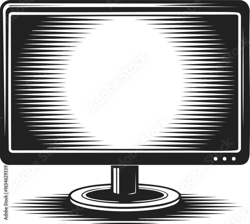 Desktop monitor, computer display, digital screen, technology tool, modern device, workspace equipment, electronic apparatus for productivity and creativity