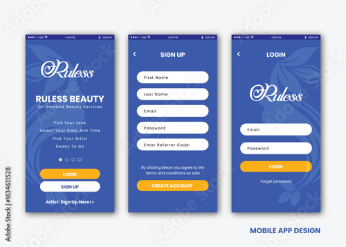 Mobile App UI/UX Design