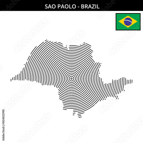 são paulo unique map design and brazilian essence