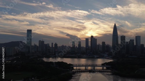 Wallpaper Mural Shenzhen skyline at Sunset Torontodigital.ca