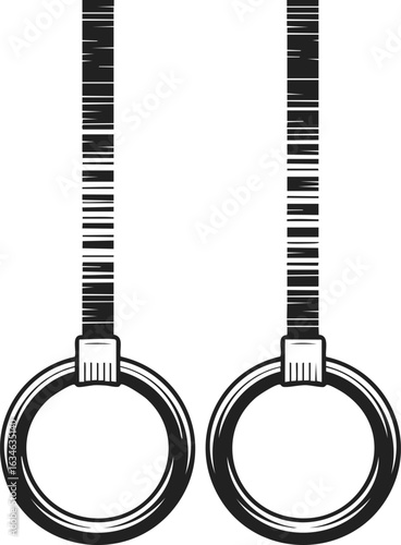 Gymnast rings, fitness equipment, calisthenics tool, strength training apparatus, exercise rings, gym apparatus