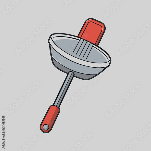 Industrial steel mixing paddle attachment for machinery in gray tones