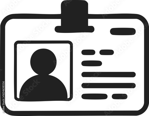 ID card, identification badge, personal identification document, user credential, employee badge