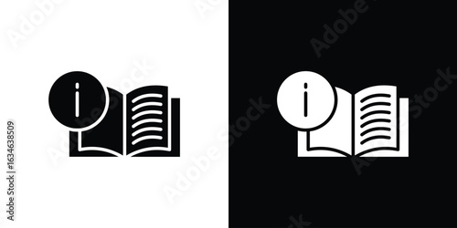 guide book icon, simple flat style. for ui or ux designs