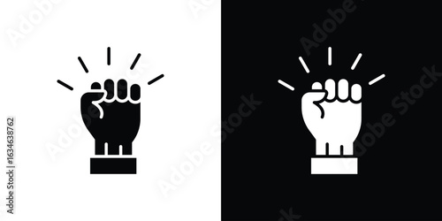 Will power icon, simple flat style. for ui or ux designs