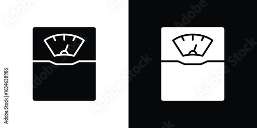 Weight scale icon, simple flat style. for ui or ux designs