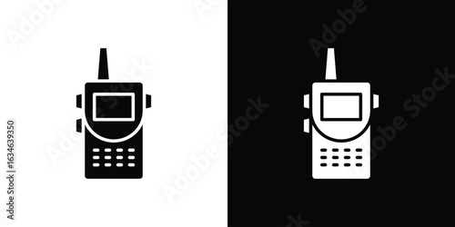 Walkie talkie icon, simple flat style. for ui or ux designs