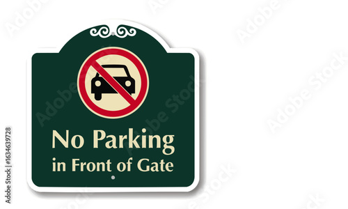 no parking in front of gate12