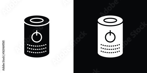 Smart speaker icon, simple flat style. for ui or ux designs