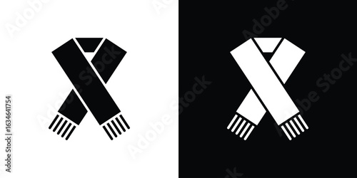 Scarf icon, simple flat style. for ui or ux designs