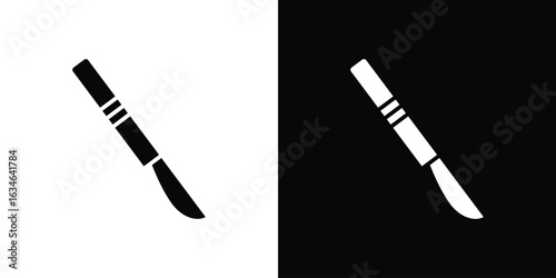 Scalpel icon, simple flat style. for ui or ux designs