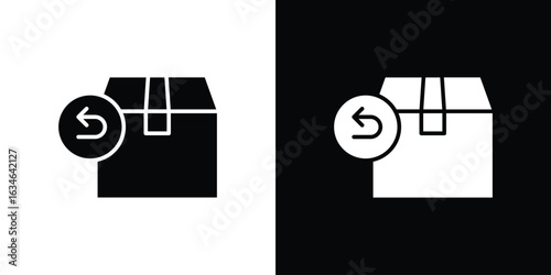 Return purchase icon, simple flat style. for ui or ux designs
