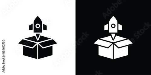 Product release icon, simple flat style. for ui or ux designs
