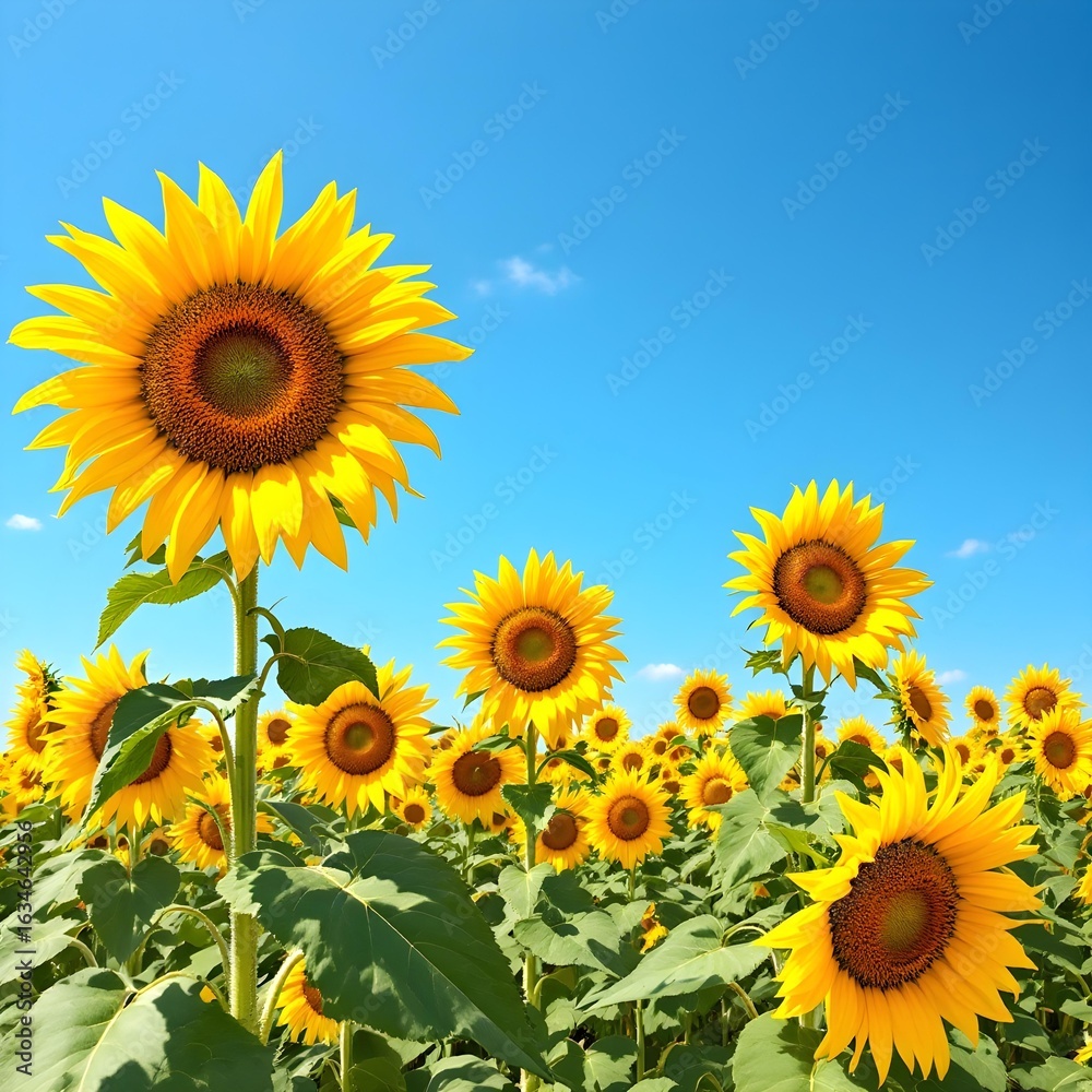 Fototapeta premium sunflowers in the field