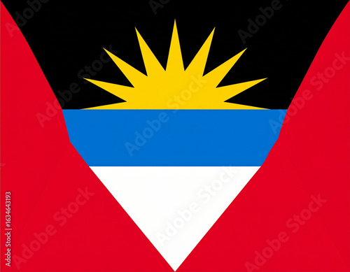 Flat Antigua and Barbuda Flag with Bold Colors and Clean Geometry, isolated on transparent background. Free Download Flat Antigua and Barbuda Flag with Bold Colors and Clean Geometry, isolated on transparent background. - GFXLoad