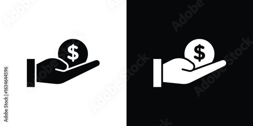 loan icon, simple flat style. for ui or ux designs