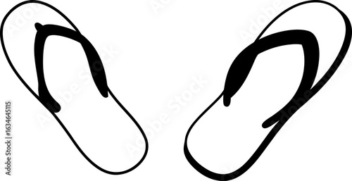 Flip flops black silhouettes set, Set of flip flops, flip flops collections, Vector of flip flops, flip flops silhouette, flip flops isolated on white background