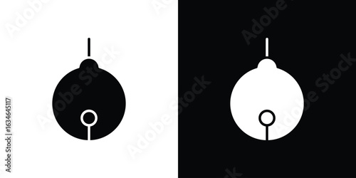 Jingle bell icon, simple flat style. for ui or ux designs