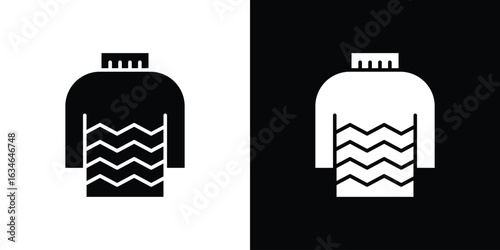 Female sweater icon, simple flat style. for ui or ux designs