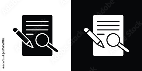 Defining icon, simple flat style. for ui or ux designs